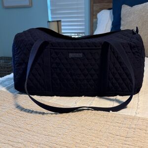 Vera Bradley Quilted Classic Navy Duffle Tote Bag